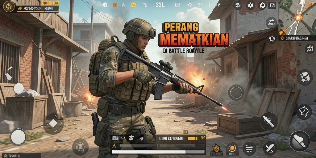 Tampilan menarik dari gameplay 33L saat bertarung di Battle Royale.