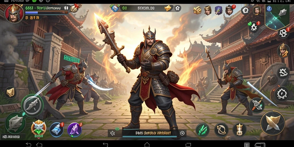 Tampilan gameplay <strong>666I</strong> yang mendebarkan dengan aksi pertempuran taktis.