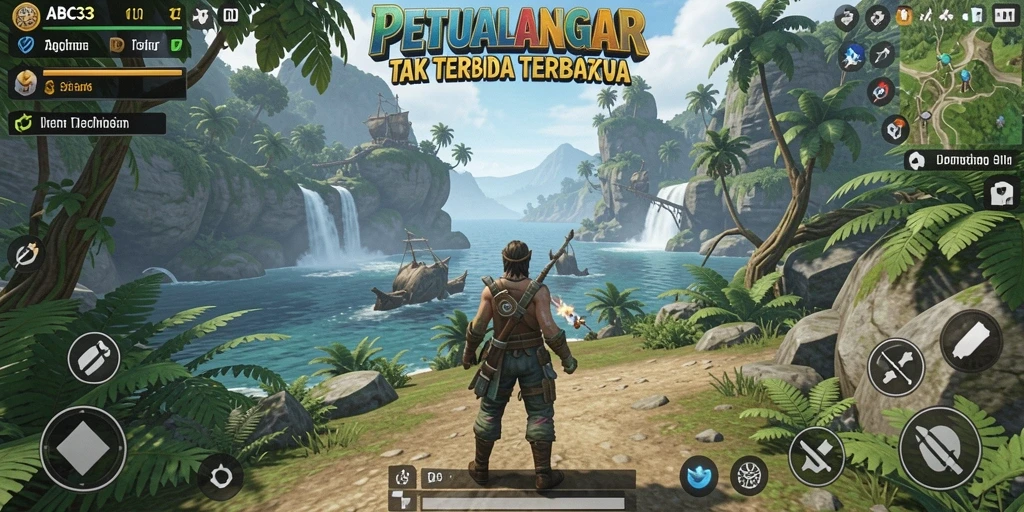 Gameplay menarik di dunia terbuka ABC33, pemandangan yang menakjubkan.
