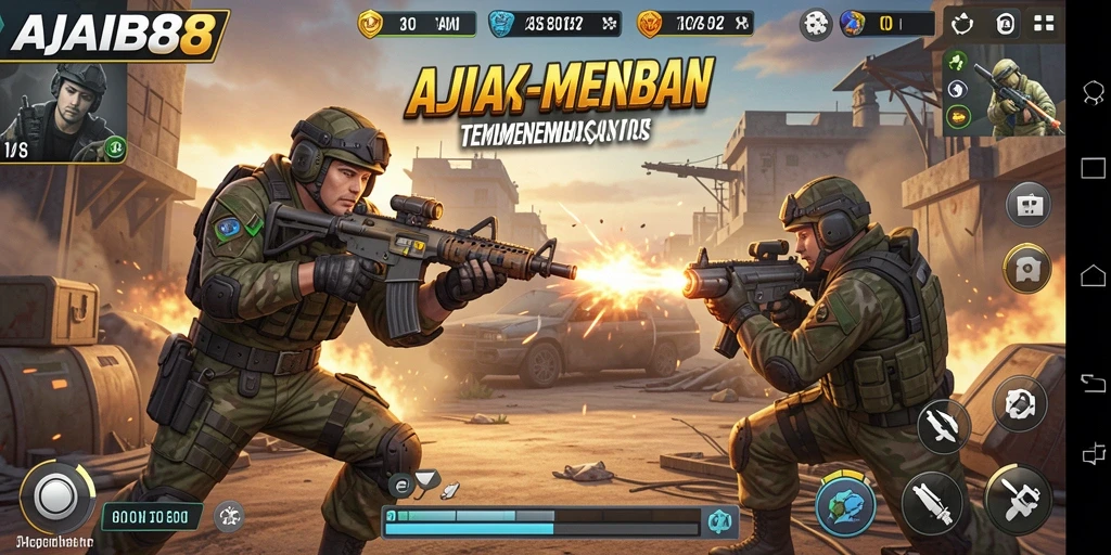 Gameplay seru AJAIB88 dengan aksi tembak-menembak yang mendebarkan.