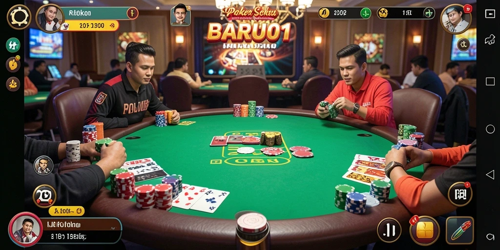 Tampilan gameplay Poker yang menarik dan penuh aksi.