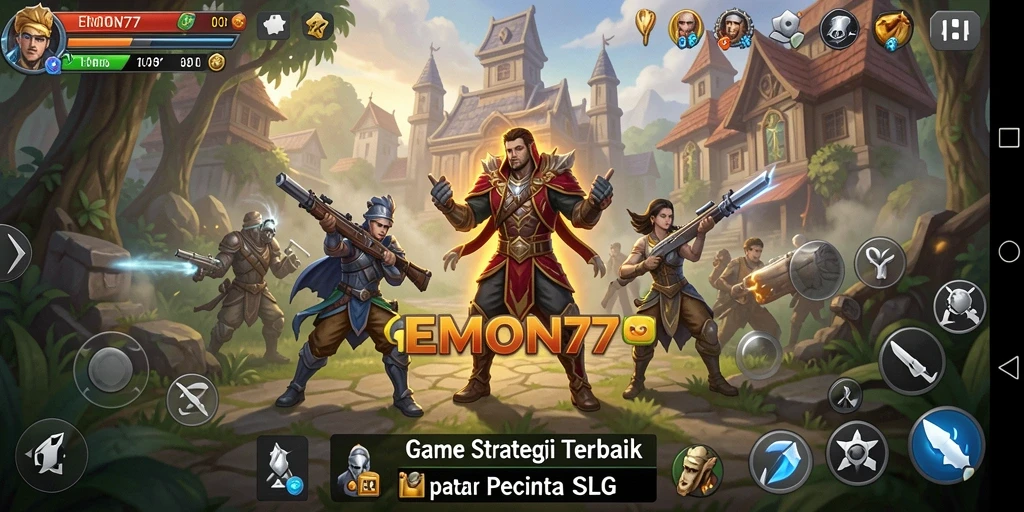 Gameplay menarik dalam EMON77 yang menuntut strategi cerdas.
