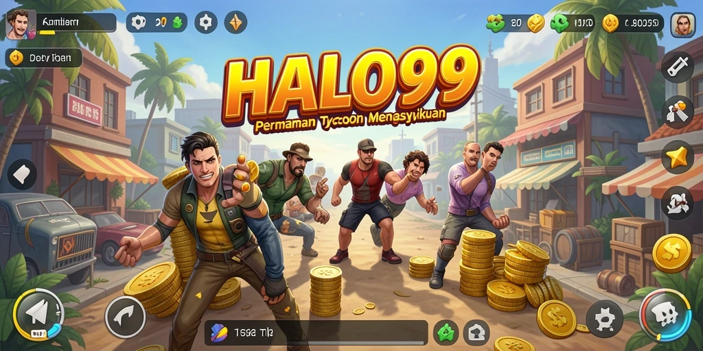 Tampilan grafis menarik dalam gameplay HALO99 yang seru.