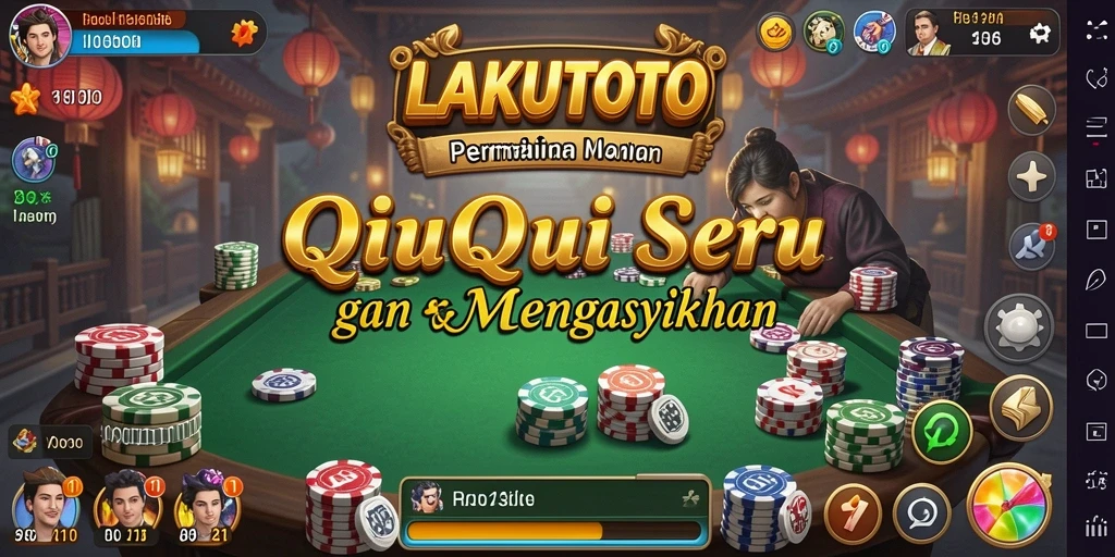 Tampilan gameplay menarik dari LAKUTOTO QiuQiu.
