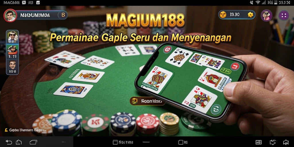 Tampilan permainan Gaple seru di MAGNUM188