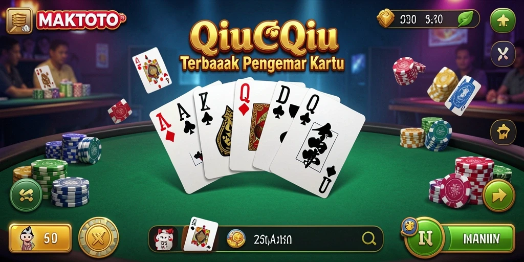 Tampilan gameplay seru dari MAKTOTO dalam QiuQiu.