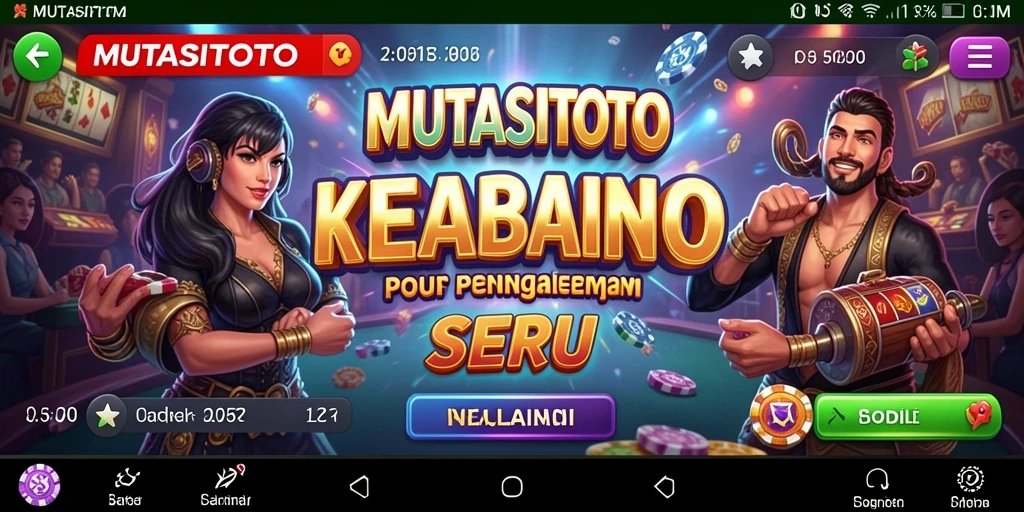 Screenshot gameplay MUTASITOTO menampilkan keseruan permainan Kasino.