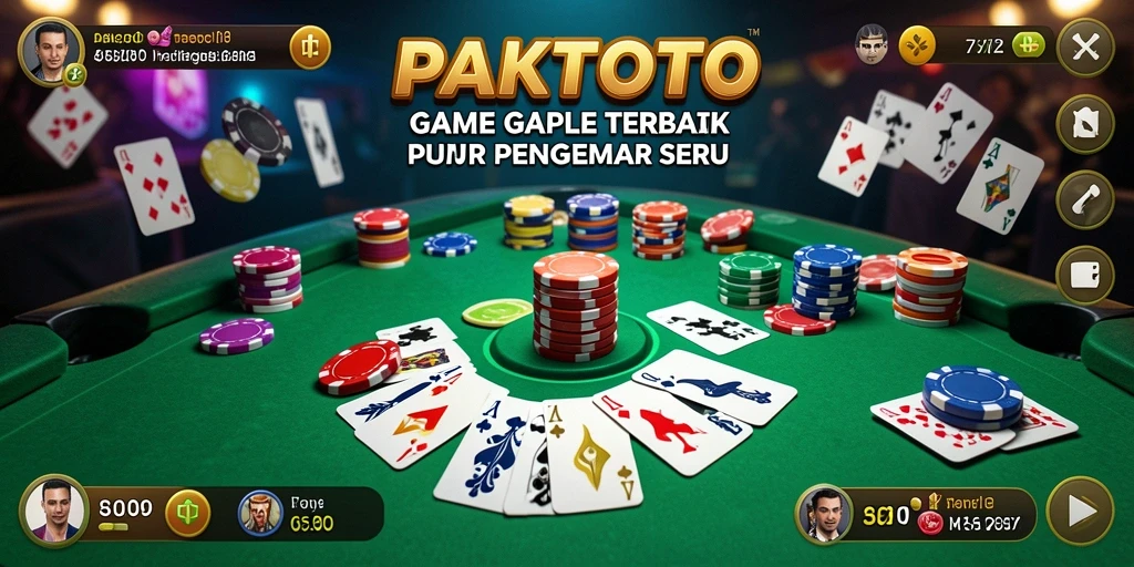Tampilan gameplay seru dari PAKTOTO saat bermain Gaple.