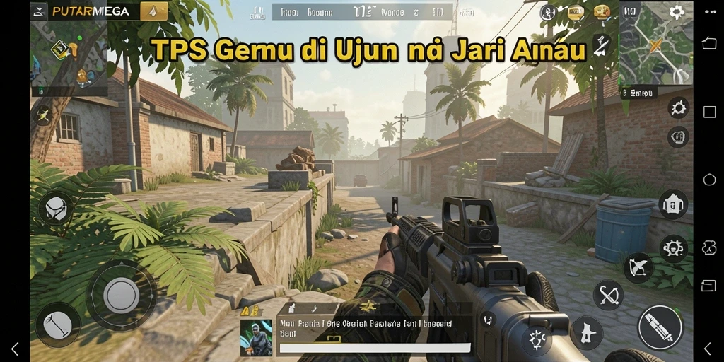 Screenshot menunjukkan aksi seru gameplay di PUTARMEGA.