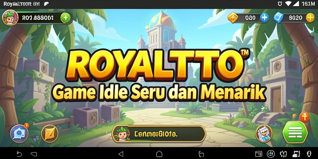 Screenshot gameplay ROYALTOTO yang menunjukkan aksi Idle yang menarik.