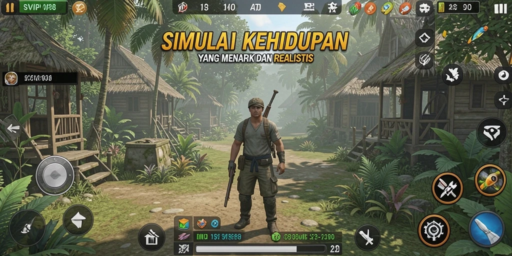 Tampilan gameplay SVIP8 dengan grafis menawan dan interaksi karakter.