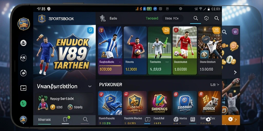 Tampilan gameplay yang menarik di aplikasi Sportsbook V89.